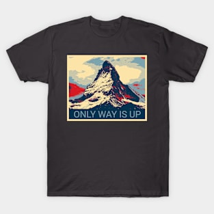 Only Way Is Up - Shepard Fairey style design T-Shirt